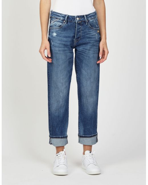 Gang Blue Straight-Jeans 94THELMA mit Detail oberhalb der Münztasche