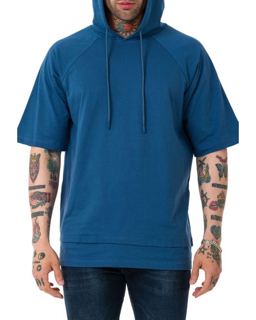 Redbridge T- mit Kapuze in Blue für Herren