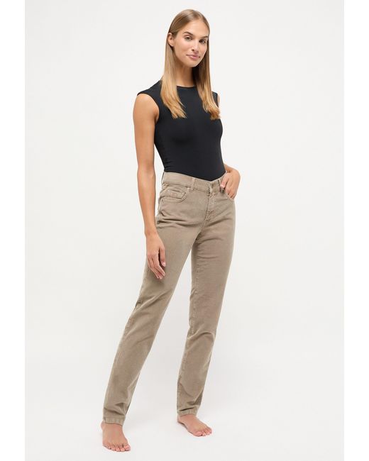 ANGELS Natural Straight- Jeans Cici in Coloured Cord