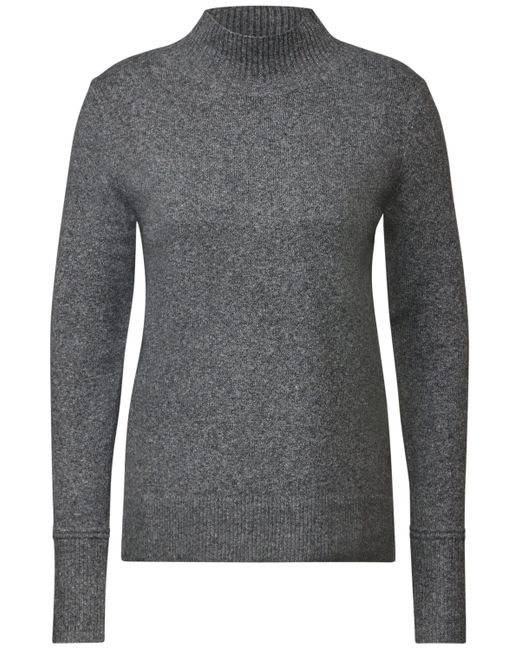 Cecil Gray Strickpullover im soften Baumwoll-Mix