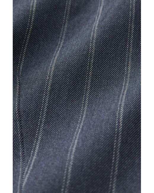 Next Blue Jackenblazer Einreihiger Blazer mit Nadelstreifen (1-tlg)