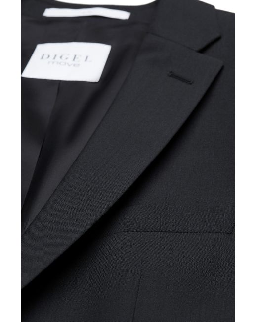 DIGEL Anzugsakko Allan (1-tlg., Polyester- Schurwollmix) Touching Buttons in Gray für Herren