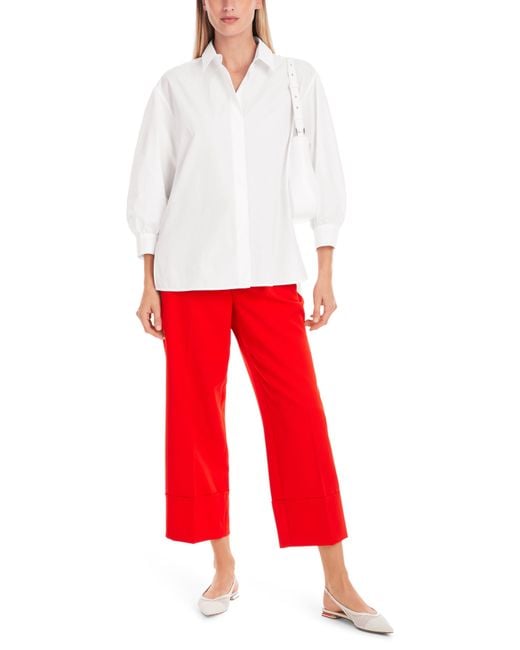 Marc Cain White Klassische Bluse