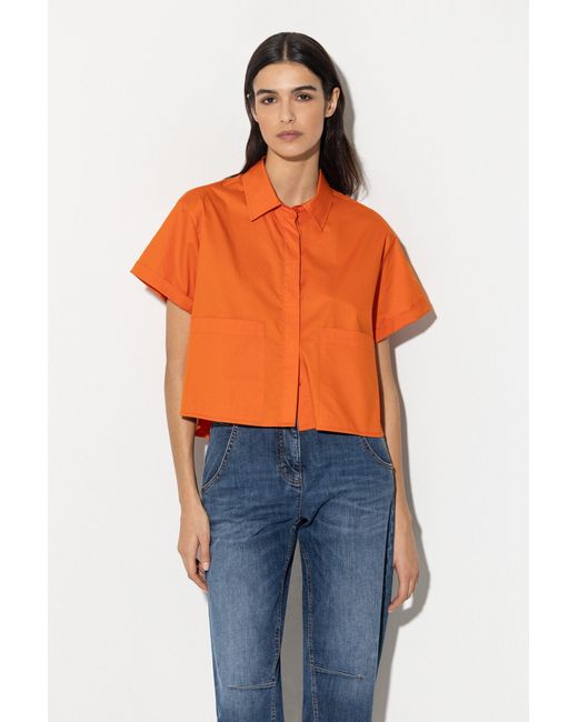Luisa Cerano Orange Blusenshirt Bluse