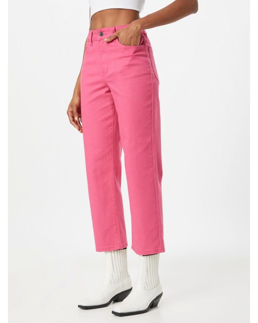 Object Pink 7/8-Jeans (1-tlg) Plain/ohne Details