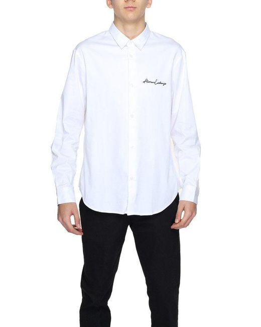 Armani Exchange Businesshemd in White für Herren