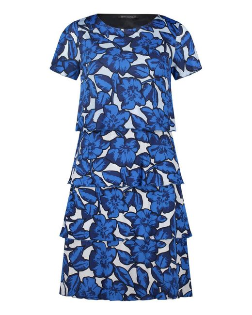Betty Barclay Blue Sommerkleid Kleid Kurz 1/2 Arm