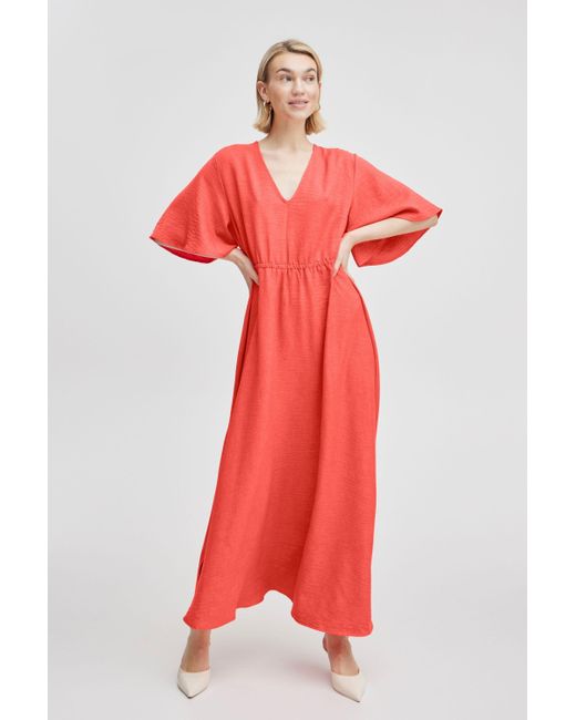 B.Young Red A-Linien-Kleid BYGAIYA LONG DRESS