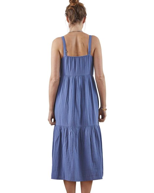 VERTBAUDET Blue Maxikleid schmalen Trgern