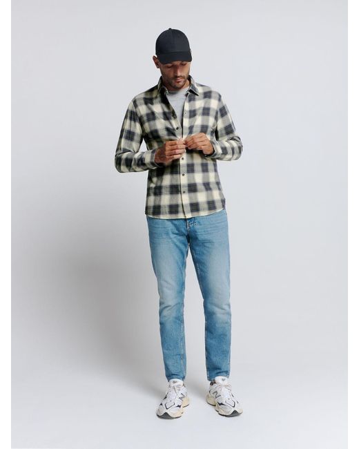 No Excess Langarmhemd in Gray für Herren