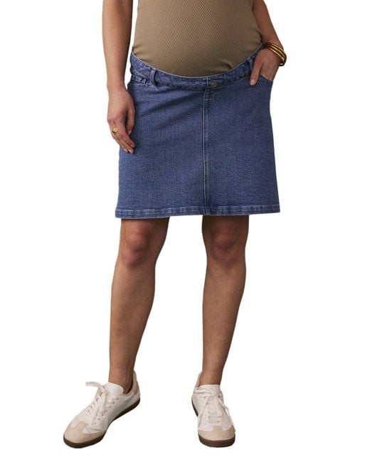 Envie de Fraise Blue Umstandsrock Kurzer Jeansrock für die Schwangerschaft