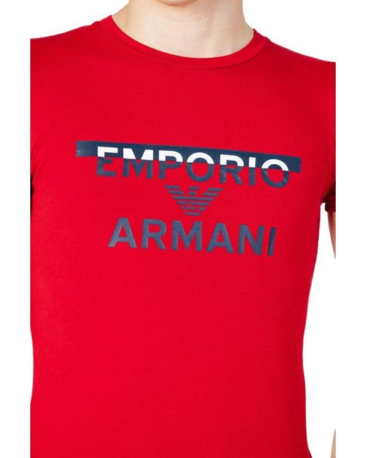 Emporio Armani T-Shirt in Red für Herren