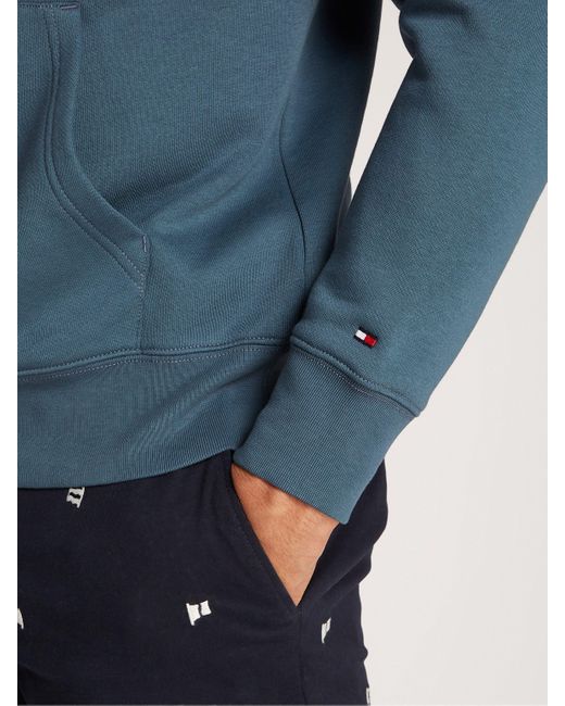Tommy Hilfiger Hoodie SCRIPT HOODY mit aufgesticktem Logo in Blue für Herren
