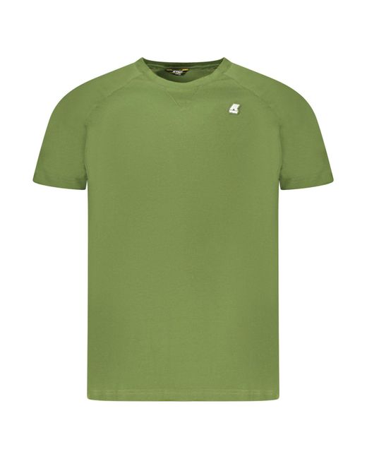K-Way Kurzarm T-Shirt in Grün mit Rundhals und in Green für Herren
