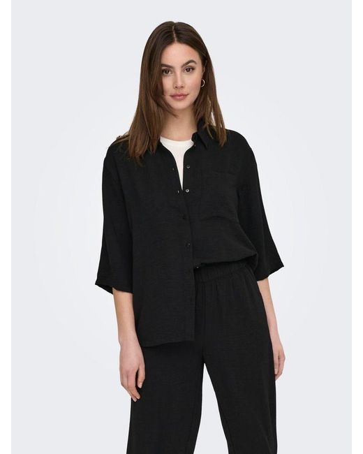 Only & Sons Black Hemdbluse