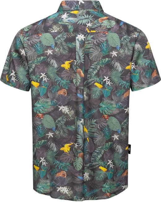 Ragwear Hawaiihemd Omerro Sommerliches Hemd mit hawaiianischem Print in Blue für Herren