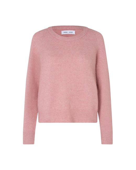Samsøe & Samsøe Pink & Samsoe Rundhalspullover Nor o-n short 7355