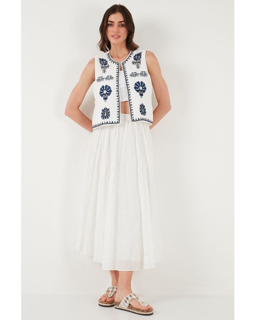 LELA Blue Anzugweste Regular Fit