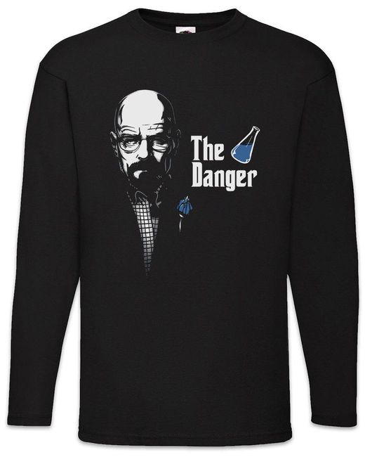 Urban Backwoods Langarmshirt Danger Langarm T-Shirt Walter Breaking White Ehrmantraut Bad in Black für Herren