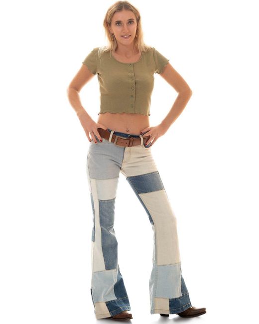 Comycom Blue Schlagjeans STAR BIRDY Patchwork