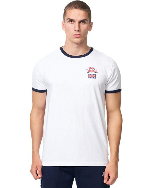 Lonsdale T-Shirt CASHENDUN in White für Herren