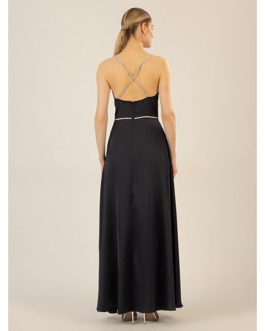 Apart Blue Abendkleid aus mattschimmerndem Satin