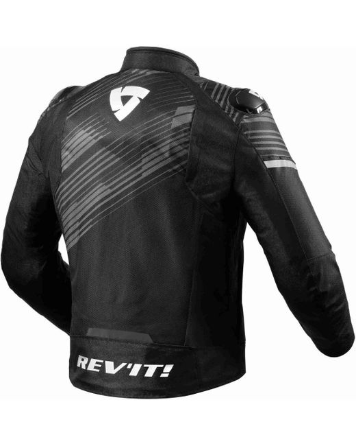 Revit Motorradjacke Apex H2O Motorrad Textiljacke wasserdicht in Black für Herren