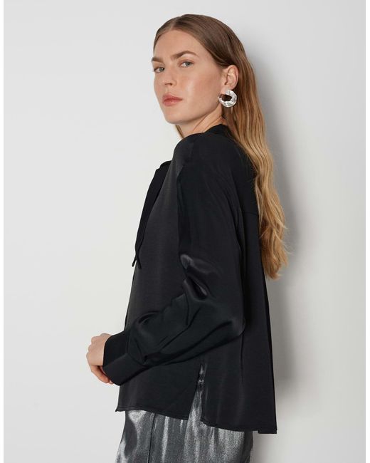 someday. Gray Langarmbluse Schluppenbluse ZELDORA Loose aus Viskose Twill