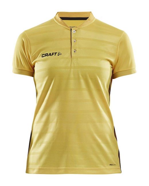C.r.a.f.t Yellow T-Shirt PRO CONTROL BUTTON JERSEY W