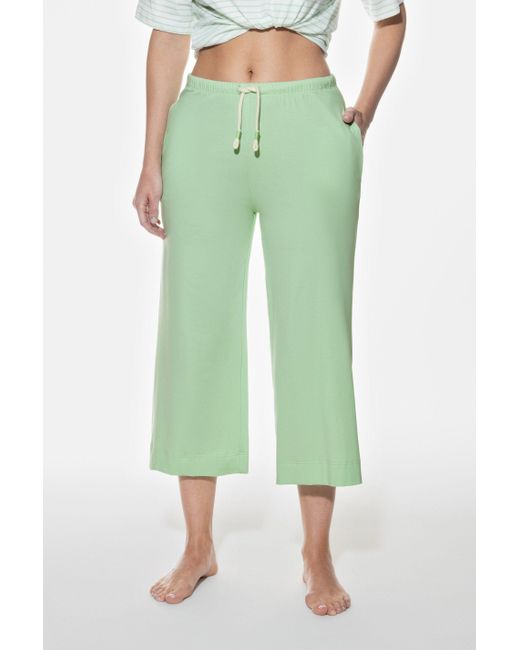 Mey Green Schlafhose Serie Relaxed Nights Uni (1-tlg)
