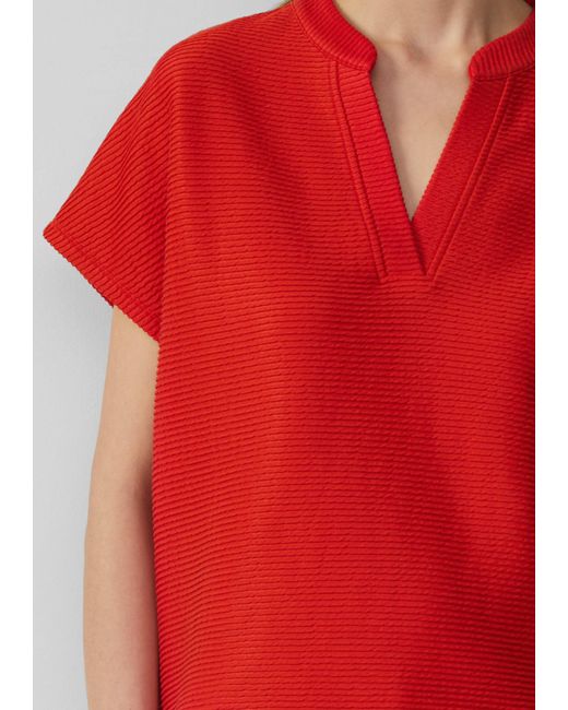 S.oliver Red Shirttop Weiches T-Shirt im Relaxed Fit mit Struktur