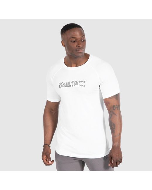 Smilodox T-Shirt Timmy in White für Herren