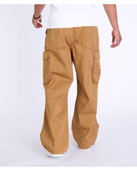DENIM HOUSE Jeans Baggy Cargo Hose Sommer Loose Fit Pant in Brown für Herren