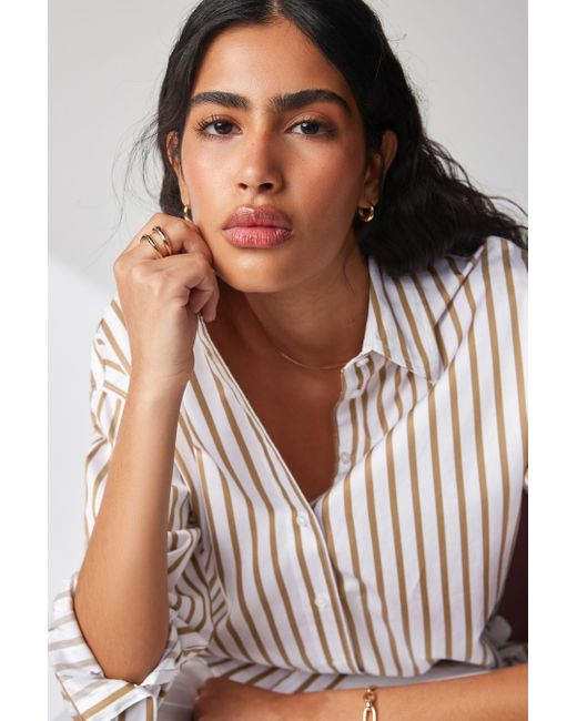 Next Natural Bandeau-Bikini-Top Oversize-Hemd aus Baumwolle (1-St)