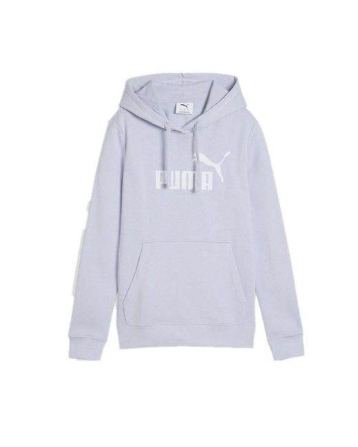 PUMA White Sweatshirt ESS No. 1 Logo Hoodie TR (s)