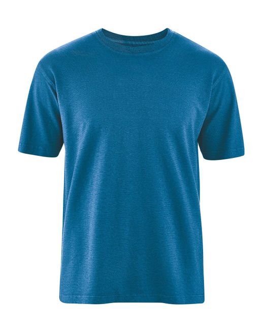 HempAge DH233 Basic T-Shirt in Blue für Herren