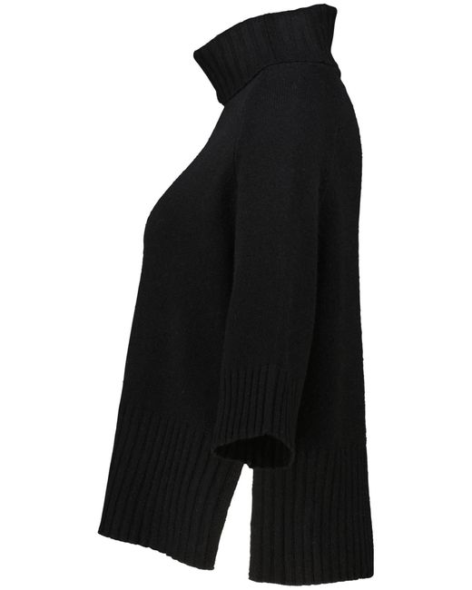 Kate Storm Black Strickpullover Rollkragenpullover aus Wolle mit Kaschmir (1-tlg)