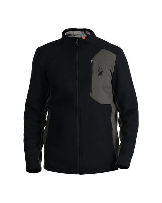 Spyder Funktionsjacke Bandit Jacket mit Anti-Pilling-Effekt in Black für Herren