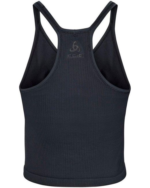 Odlo Blue Shirttop Tank Crop Active 365 2 In 1