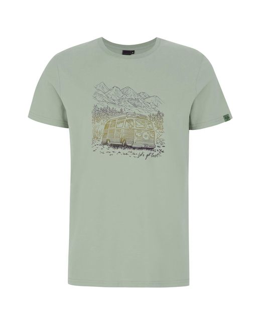 Ragwear T-Shirt ROGGERO GRADIENT Nachhaltige & Vegane Mode in Green für Herren