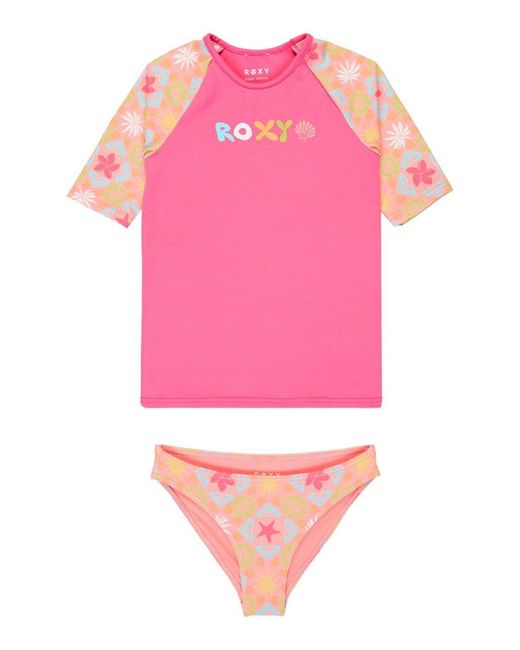 Roxy Pink Badeanzug Check
