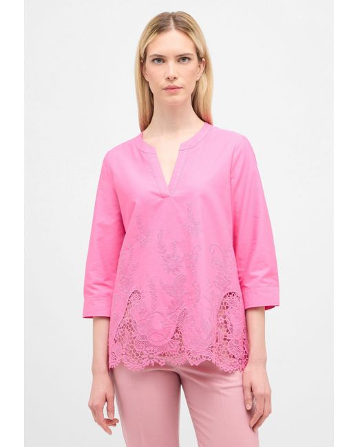 Eterna Pink Schlupfbluse LOOSE FIT