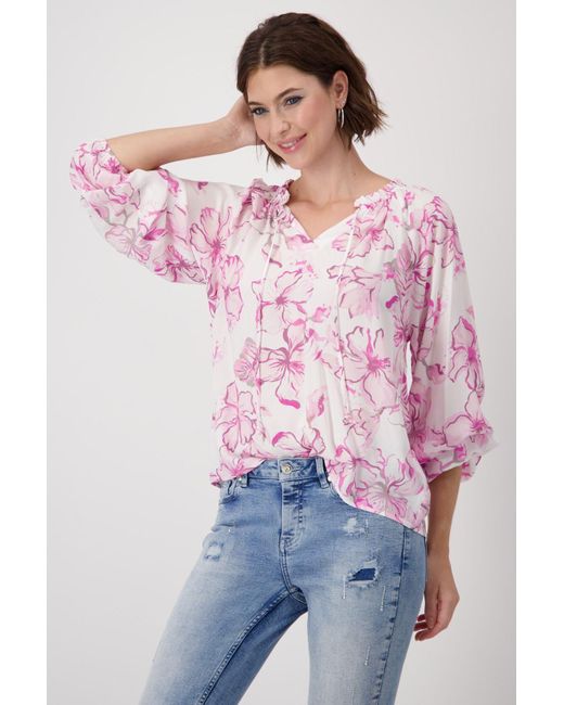 Monari Pink Langarmbluse