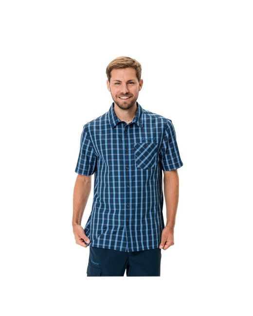 Vaude Kurzarmhemd Me Albsteig Shirt III in Blue für Herren