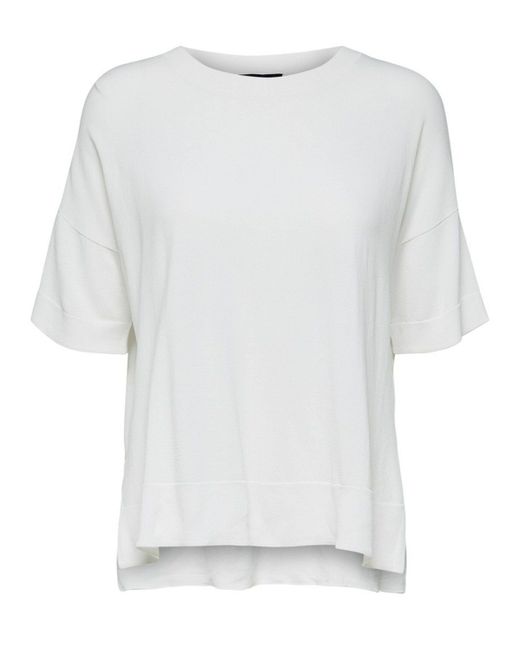 SELECTED White T-Shirt Wille (1-tlg) Plain/ohne Details