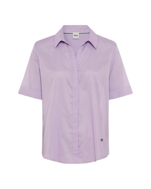 Brax Purple Kurzarmbluse Style VERI