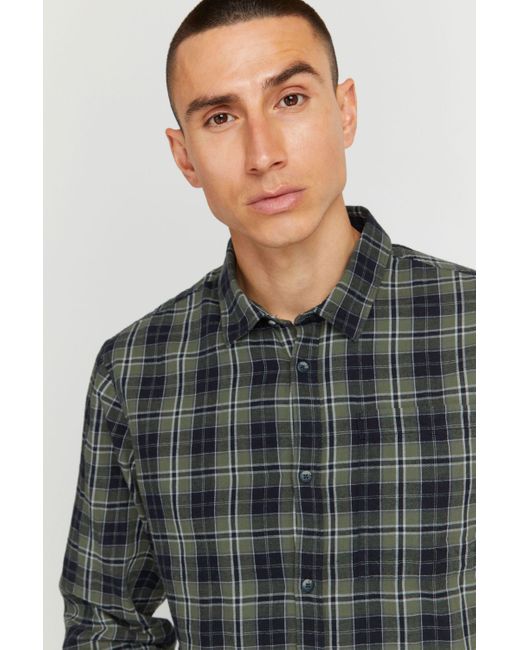 Solid Langarmhemd SDCourt SH 21107050 in Gray für Herren