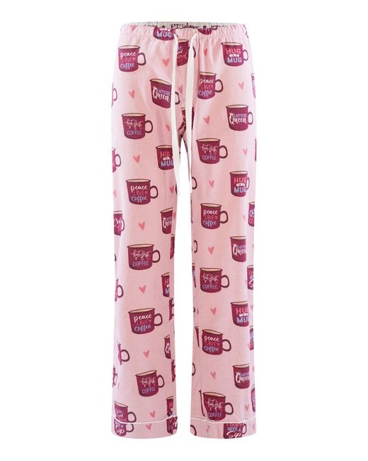 Pj Salvage Pink Pyjamahose Flannels