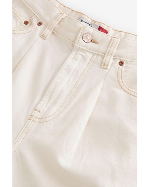 Next Natural Weite Verkürzte Jeans mit Barrel-Bein (1-tlg)