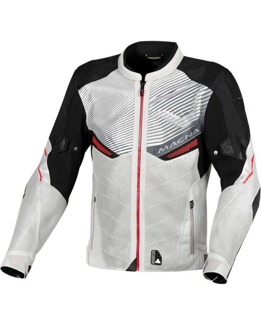 Macna Motorradjacke Foxter Motorrad Textiljacke protektoren in Black für Herren